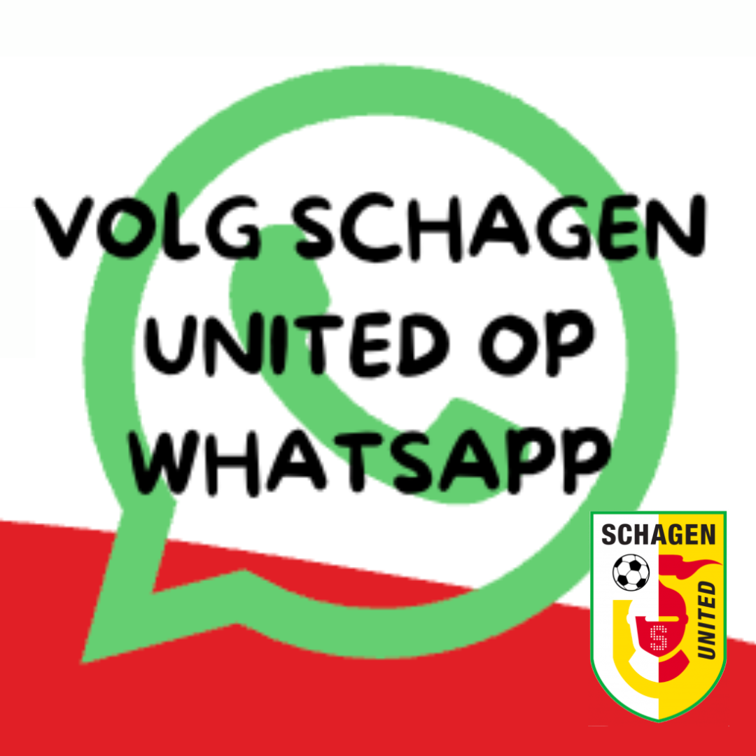 Volg Schagen United via Whatsapp