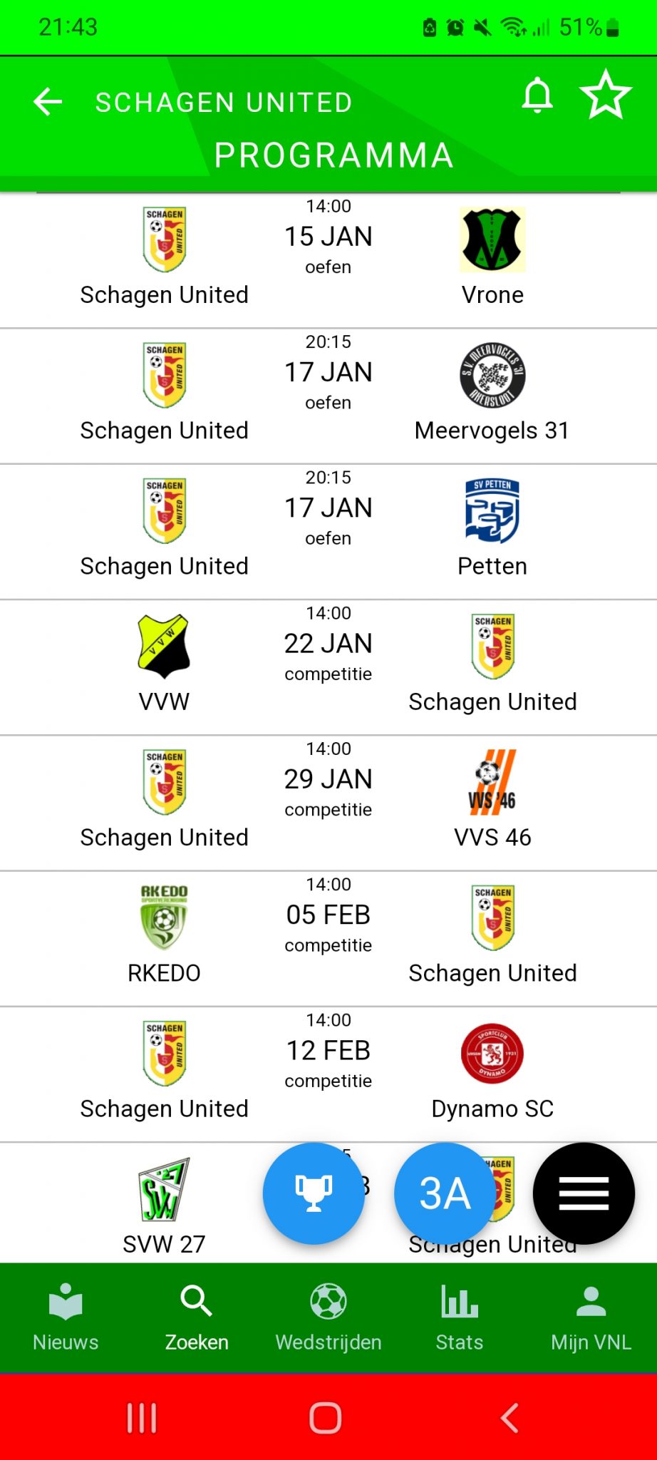 De bal rolt weer